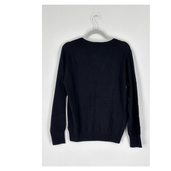 State Cashmere Womens V Neck Cashmere Sweater Black Long Sleeve Size XXL New - Picture 4 of 10